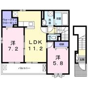 カーサデルソーレⅠの間取り画像