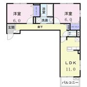 カーサデルソーレⅡの間取り画像