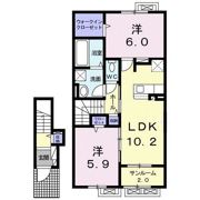 グランシャリオ千曲Bの間取り画像