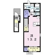 クラール東村 Fの間取り画像