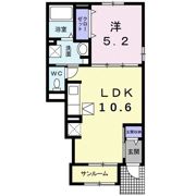 クラール東村 Aの間取り画像