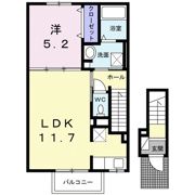 クラール東村 Aの間取り画像