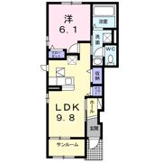 ルーセント・ヴィラ Bの間取り画像