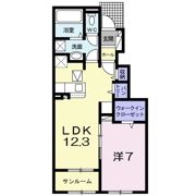サニーハイツすみれ Aの間取り画像