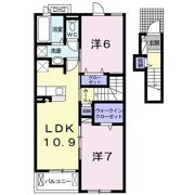 サニーハイツすみれ Cの間取り画像
