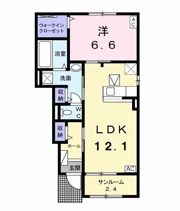 リアンダムールの間取り画像