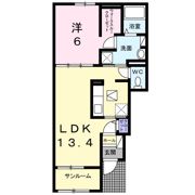 グレイスK 楠 Aの間取り画像