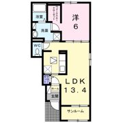 グレイスK 楠 Aの間取り画像