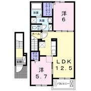 グレイスK 楠 Aの間取り画像