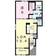 グレイスK 楠 Bの間取り画像