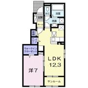 ラフレシール カーナの間取り画像