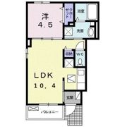 リバーヒルズAの間取り画像