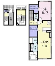 グランデ フィオーレ 虹ケ浜の間取り画像