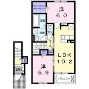 クレール フォンテーヌⅡの間取り画像