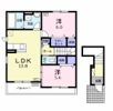 ソレイユB（soleil）の間取り画像