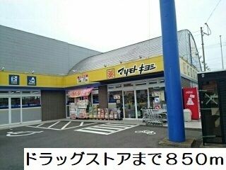 近くのドラッグストアまで850m（徒歩11分）