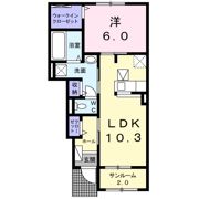 リヴ フリーリ Ⅰの間取り画像
