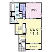 ベルフルールの間取り画像