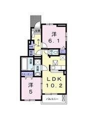 CREST／／VILLA Ⅰの間取り画像