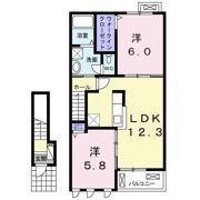 ガーデンハウス宇和 Cの間取り画像