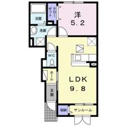 アジュール シュッサイⅠの間取り画像