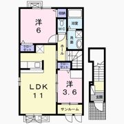 アジュール シュッサイⅠの間取り画像