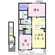 アフェットBの間取り画像
