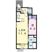 スマイル エビスの間取り画像