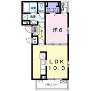 ウエスト コミタリアⅡの間取り画像