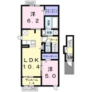 プラシード緑町ⅢBの間取り画像