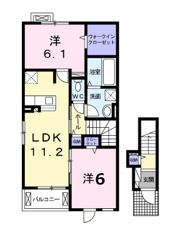さくらレジデンス高町 Cの間取り画像