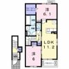 さくらレジデンス高町 Dの間取り画像