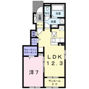 ジャルダン Bの間取り画像
