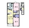 ジャルダン Bの間取り画像