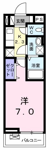 フォンターナ・コリーナⅠの間取り画像