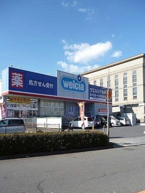 近くのウェルシア東福生店まで450m（徒歩6分）