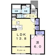 ラ・ヴィ・カルムBの間取り画像