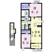セレーノ Ⅱの間取り画像