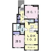 グランドソレイユ富の原 Ⅱの間取り画像