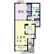 サンティエ エトワール Ⅰの間取り画像
