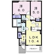 貴宝苑 Ⅵの間取り画像