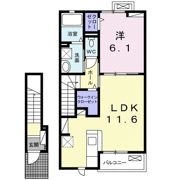 ベルコロレⅦ Aの間取り画像
