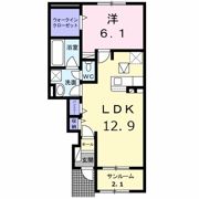 ブルック・サイド Cの間取り画像