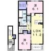 レジデンスKの間取り画像