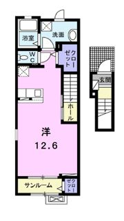 オ・ブーシュ道後Ⅱの間取り画像