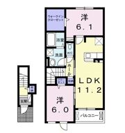 テルミアースメゾン セカンドBの間取り画像