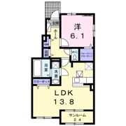 ペア フラワー1の間取り画像