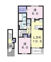 リーヴプランタンⅡ Bの間取り画像