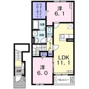 アムールDの間取り画像