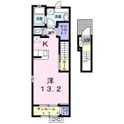 コーポ司の間取り画像